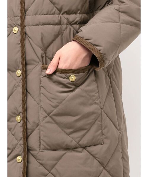 セール】TAIONコラボノーカラーロングダウンコート（ダウンジャケット