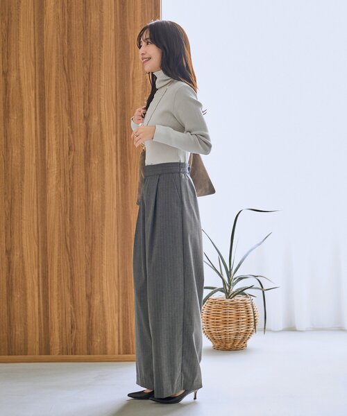 La boutique BonBon（ラブティックボンボン）の「【オウレンティ】スエードダブルハンドルバッグ（トートバッグ・レディース・グレー系その他・FREE）」の6枚目の写真