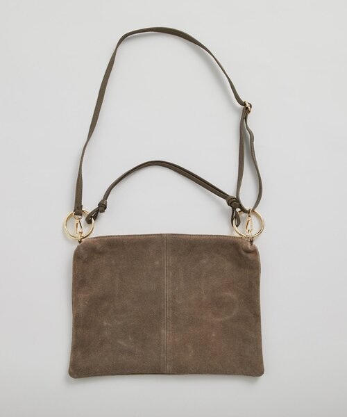 La boutique BonBon（ラブティックボンボン）の「【オウレンティ】スエードダブルハンドルバッグ（トートバッグ・レディース・グレー系その他・FREE）」の15枚目の写真