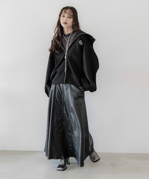 HARE(ハレ)の「ダンボールビッグパーカー(HARE)(パーカー・レディース・ブラック/ブルー/グレー/ブルー系その他・FREE)」の9枚目の写真