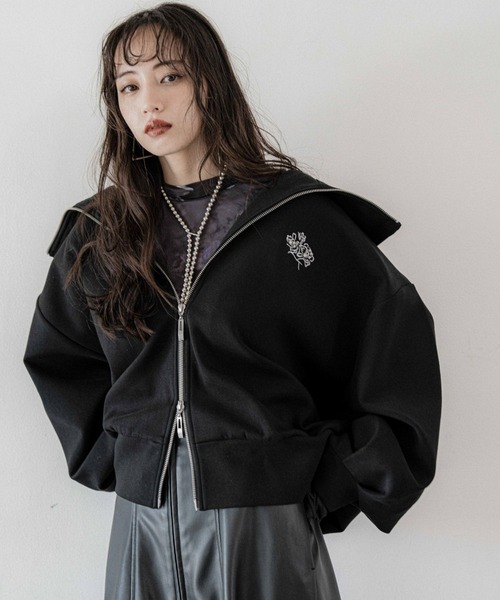 HARE(ハレ)の「ダンボールビッグパーカー(HARE)(パーカー・レディース・ブラック/ブルー/グレー/ブルー系その他・FREE)」の10枚目の写真