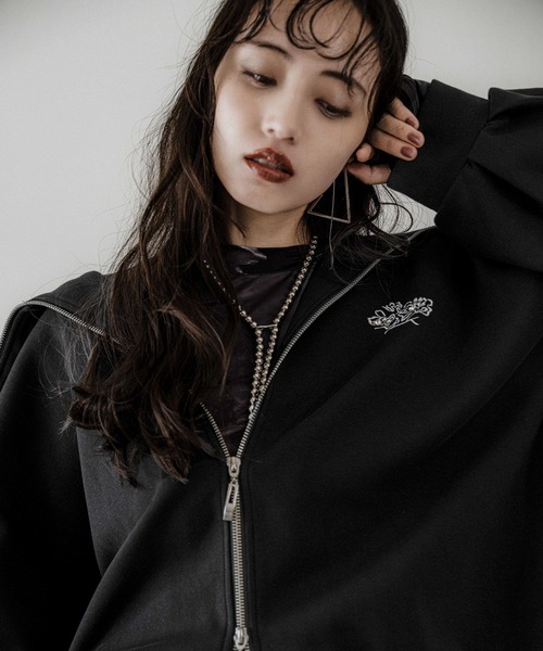 HARE(ハレ)の「ダンボールビッグパーカー(HARE)(パーカー・レディース・ブラック/ブルー/グレー/ブルー系その他・FREE)」の14枚目の写真