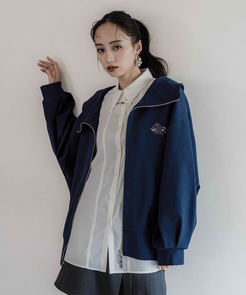 HARE(ハレ)の「ダンボールビッグパーカー(HARE)(パーカー・レディース・ブラック/ブルー/グレー/ブルー系その他・FREE)」の16枚目の写真