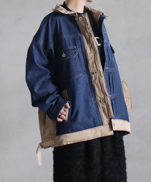 BITTOKO(ビットコ)の「定番BIZCREEKブルゾン(デニムジャケット・レディース・ブルー・FREE)」の17枚目の写真