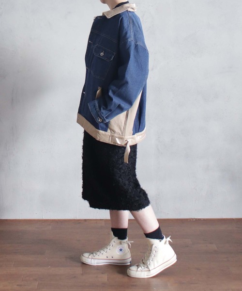 BITTOKO(ビットコ)の「定番BIZCREEKブルゾン(デニムジャケット・レディース・ブルー・FREE)」の21枚目の写真