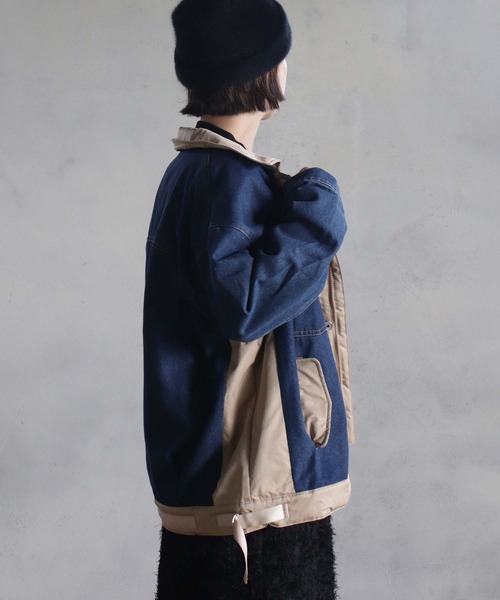 BITTOKO(ビットコ)の「定番BIZCREEKブルゾン(デニムジャケット・レディース・ブルー・FREE)」の5枚目の写真