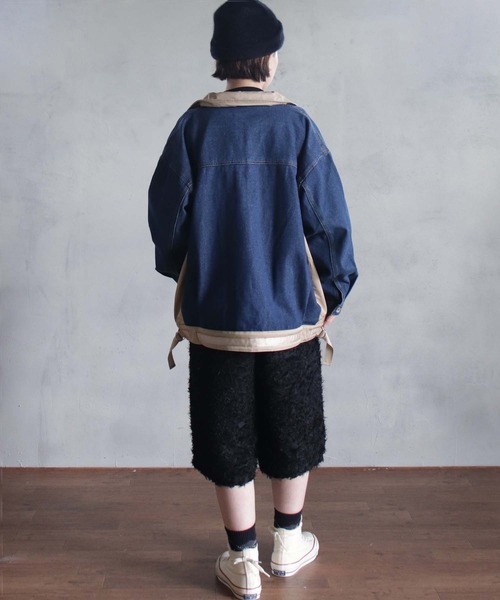 BITTOKO(ビットコ)の「定番BIZCREEKブルゾン(デニムジャケット・レディース・ブルー・FREE)」の7枚目の写真