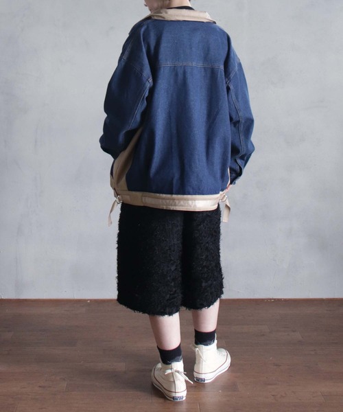 BITTOKO(ビットコ)の「定番BIZCREEKブルゾン(デニムジャケット・レディース・ブルー・FREE)」の8枚目の写真