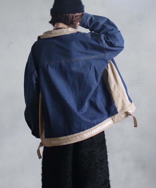 BITTOKO(ビットコ)の「定番BIZCREEKブルゾン(デニムジャケット・レディース・ブルー・FREE)」の9枚目の写真