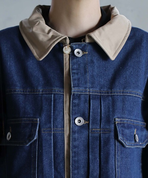 BITTOKO(ビットコ)の「定番BIZCREEKブルゾン(デニムジャケット・レディース・ブルー・FREE)」の10枚目の写真