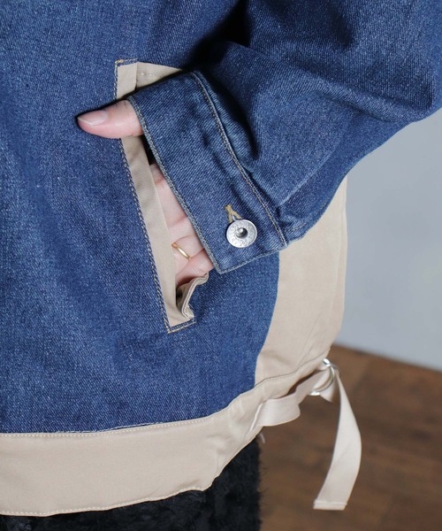 BITTOKO(ビットコ)の「定番BIZCREEKブルゾン(デニムジャケット・レディース・ブルー・FREE)」の12枚目の写真