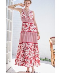 ワンピース Estella.K Floral-print long dress Sandra Floral-print long dress -IVO x blu.pt- – Estella.K