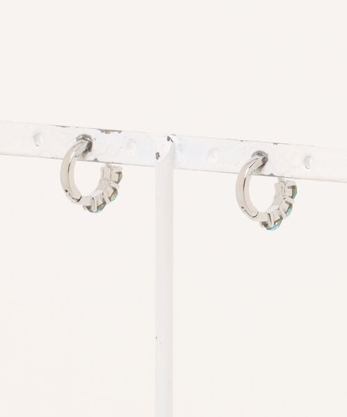 WARAIJOGO(ワライジョウゴ)の「ビジューフープピアス/ペア(RO)(ピアス(両耳用)・メンズ・ピンク/ホワイト/ブルー/パープル・FREE)」の11枚目の写真