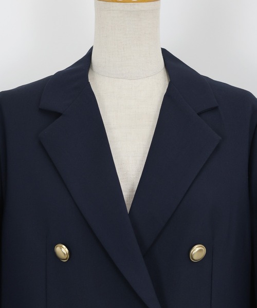 BLUEEAST（ブルーイースト）の「バックスリットテーラードジャケット（テーラードジャケット・レディース・チャコールグレー/ネイビー・LARGE/MEDIUM）」の11枚目の写真