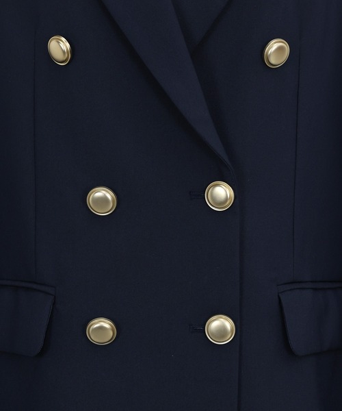 BLUEEAST（ブルーイースト）の「バックスリットテーラードジャケット（テーラードジャケット・レディース・チャコールグレー/ネイビー・LARGE/MEDIUM）」の9枚目の写真