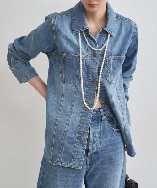 20周年限定】デニムシャツジャケット（シャツ/ブラウス）｜LOUNGEDRESS