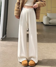 L LABEL（エルラベル）の「フリンジラインニットパンツ（その他パンツ）」