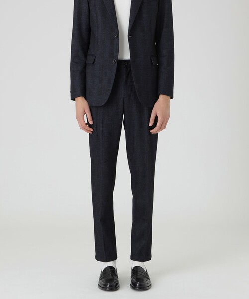 BLACK LABEL CRESTBRIDGE(ブラックレーベル・クレストブリッジ)の「グレンチェックウールジャージートラウザーズ(スラックス・メンズ・ネイビー/グレー系その他・M/L/XL/S)」の2枚目の写真