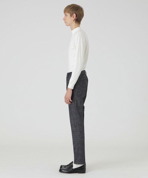 ブラックレーベルクレストブリッジ　グレンチェックウールジャージートラウザーズ グレンチェックウールジャージートラウザーズ（スラックス）｜BLACK