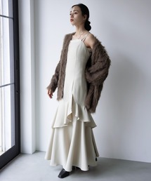 INGNI SOELA（イングソエラ）の「【INGNI　SOELA】バックレースアップアシメスリットキャミワンピース／WEB限定（ワンピース）」