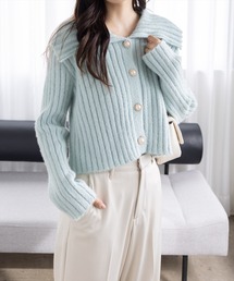 CLEAR BASIC | セーラーカラービジューボタンニット[オフィスカジュアル 着回し抜群 大人]≪AW新作≫(ニット/セーター)