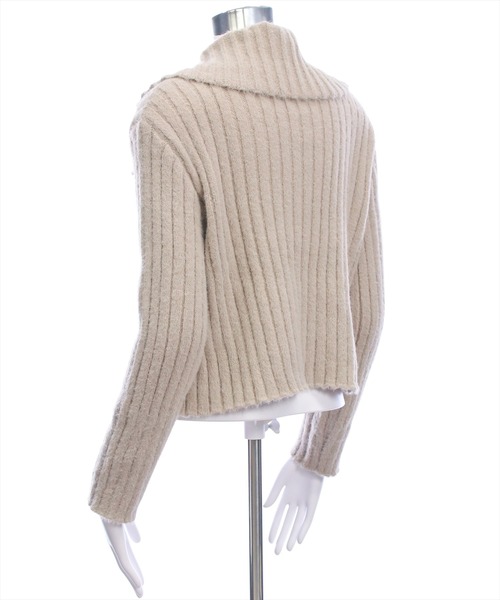 CLEAR BASIC（クリアベーシック）の「セーラーカラービジューボタンニット[オフィスカジュアル 着回し抜群 大人]（ニット/セーター・レディース・グレイッシュベージュ/アイボリー/ミント/ブラウン・F）」の11枚目の写真