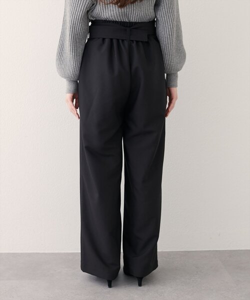 natural couture（ナチュラルクチュール）の「バックルベルト付きタックパンツ（その他パンツ・レディース・ボルドー/ブラウン/ブラック・MEDIUM/SMALL）」の14枚目の写真