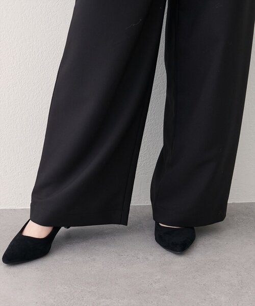 natural couture（ナチュラルクチュール）の「バックルベルト付きタックパンツ（その他パンツ・レディース・ボルドー/ブラウン/ブラック・MEDIUM/SMALL）」の19枚目の写真