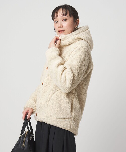 GYMPHLEX(ジムフレックス)の「<Gymphlex>ボア ジャケット(ブルゾン・レディース・ナチュラル/オフホワイト/ベージュ・M)」の9枚目の写真
