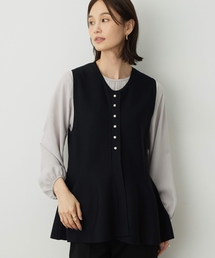 A/C DESIGN BY ALPHA CUBIC | パールバルーンベスト(カーディガン/ボレロ)