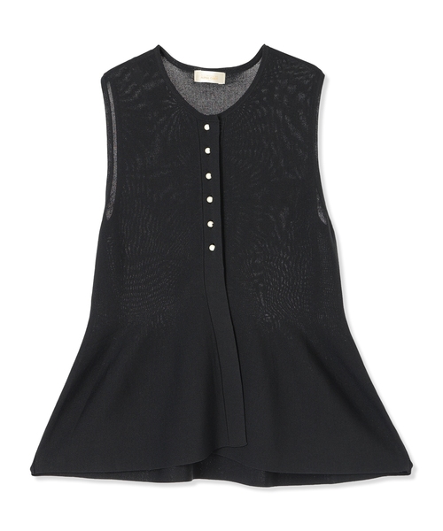 A/C DESIGN BY ALPHA CUBIC（エーシーデザインバイアルファキュービック）の「パールバルーンベスト（カーディガン/ボレロ・レディース・ブラック/ベージュ・M/L）」の19枚目の写真