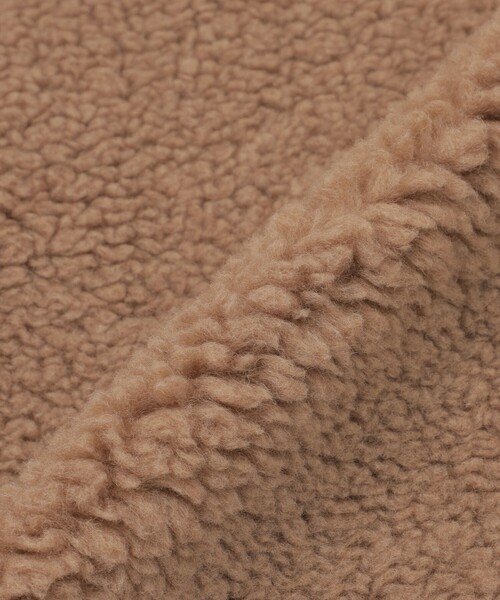 MACKINTOSH LONDON（マッキントッシュ ロンドン）の「【婦人画報11月号掲載】【ROSLEY/ロズリー】ウールブレンドボアコート（ノーカラーコート・レディース・ベージュ・38）」の10枚目の写真