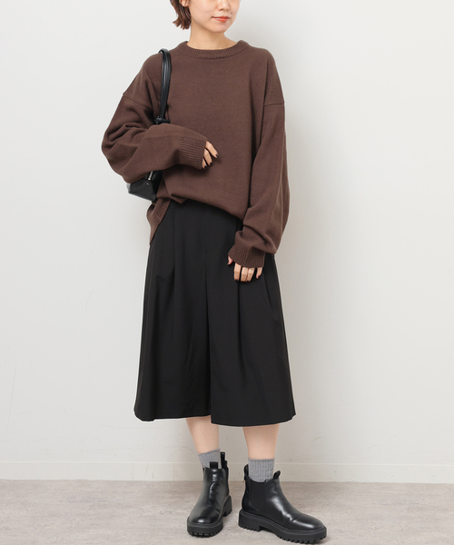 JOURNAL STANDARD relume(ジャーナルスタンダード レリューム)の「エターンドルクロスハーフパンツ(その他パンツ・レディース・チャコールグレー/ブラック・38/36)」の3枚目の写真