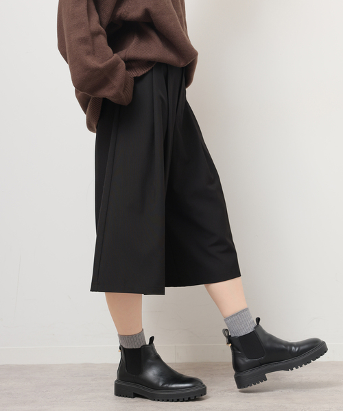 JOURNAL STANDARD relume(ジャーナルスタンダード レリューム)の「エターンドルクロスハーフパンツ(その他パンツ・レディース・チャコールグレー/ブラック・38/36)」の7枚目の写真