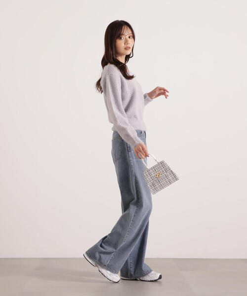 PROPORTION BODY DRESSING（プロポーションボディドレッシング）の「ミニシャギーハートネックニット / 1215270129（ニット/セーター・レディース・ベージュ/グレー/ピンク/ホワイト系その他・FREE）」の10枚目の写真