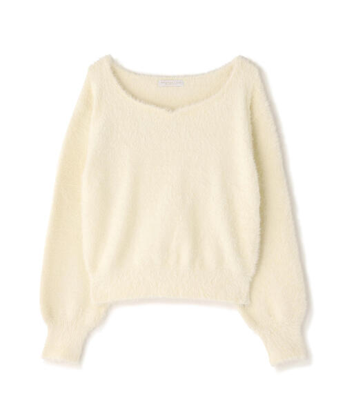 PROPORTION BODY DRESSING（プロポーションボディドレッシング）の「ミニシャギーハートネックニット / 1215270129（ニット/セーター・レディース・ベージュ/グレー/ピンク/ホワイト系その他・FREE）」の12枚目の写真