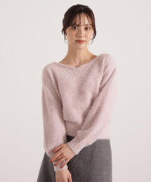 PROPORTION BODY DRESSING | ミニシャギーハートネックニット / 1215270129(ニット/セーター)