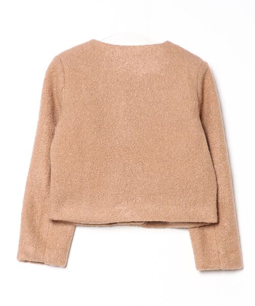 FREE STYLISTS(フリー スタイリスト)の「YUGA_YGMC Wool-like jacket coat(ノーカラーコート・レディース・ホワイト/キャメル・FREE)」の3枚目の写真