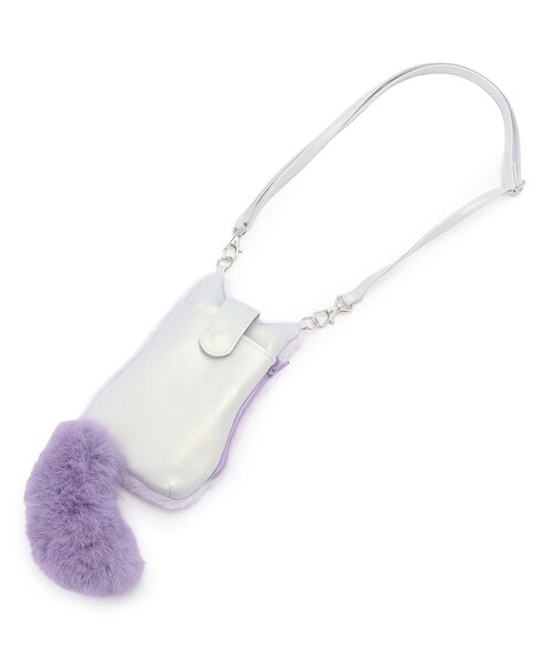 新品　ANNA SUI miniネコスポサン19センチ ホワイト チャームつき中綿ネコブルゾン（ブルゾン/ジャンバー） | ANNA SUI