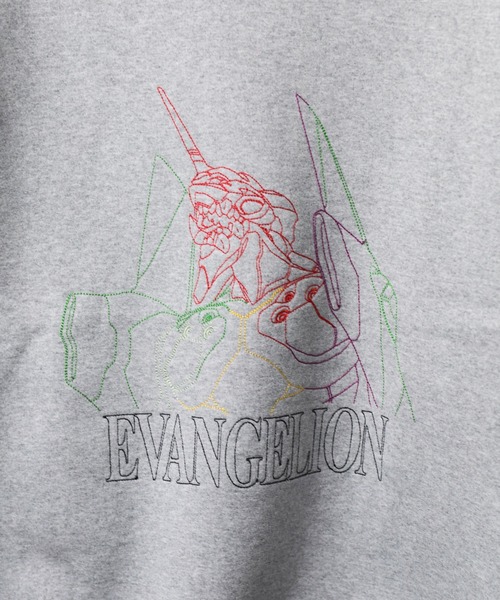 FRUIT OF THE LOOM（フルーツオブザルーム）の「【RES】【EVANGELION x FRUIT OF THE LOOM】刺繍 クルーネックスウェット（スウェット・メンズ・ネイビー/グレー/ブラック・MEDIUM/X-LARGE）」の7枚目の写真