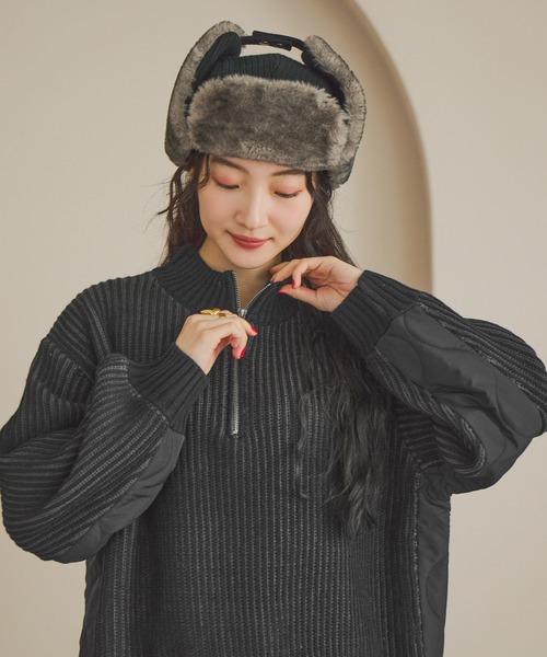 niko and...（ニコアンド）の「オリジナルアソートフライトキャップ（キャップ・レディース・ブラック/その他2/その他1・0）」の6枚目の写真