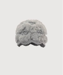 LA POMME petit（ラポミ・プチ）の「Fluffy Knitting Flower Hat（ニットキャップ/ビーニー）」