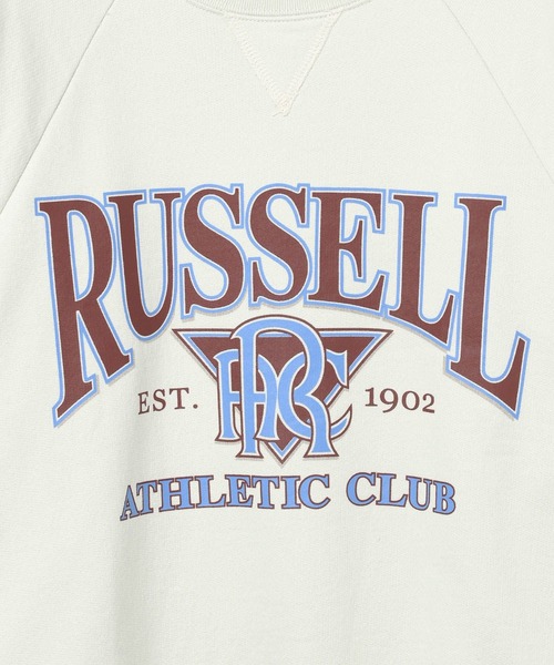 Russell Athletic（ラッセルアスレティック）の「【RUSSELL ATHLETIC (ラッセルアスレティック）】裏起毛ロゴスウェット（スウェット・レディース・オフホワイト/グレー・FREE）」の10枚目の写真