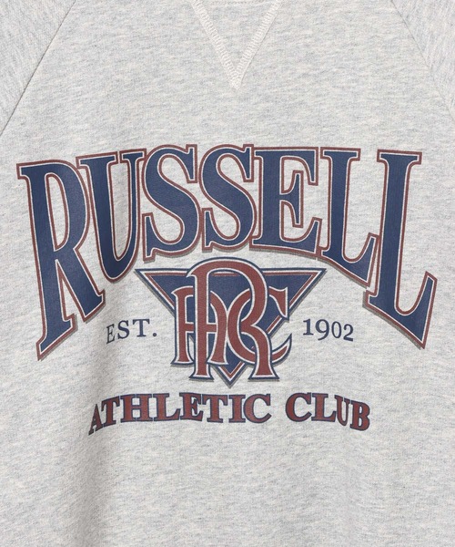 Russell Athletic（ラッセルアスレティック）の「【RUSSELL ATHLETIC (ラッセルアスレティック）】裏起毛ロゴスウェット（スウェット・レディース・オフホワイト/グレー・FREE）」の11枚目の写真