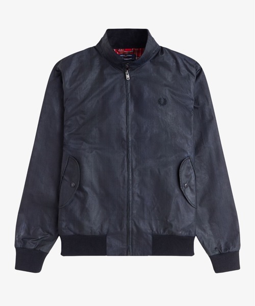 FRED PERRY(フレッドペリー)の「Black Watch Tartan Waxed Harrington Jacket/ブラックウォッチタータンワックスハリントンジャケット(ブルゾン・メンズ・グリーン・L/M)」の10枚目の写真