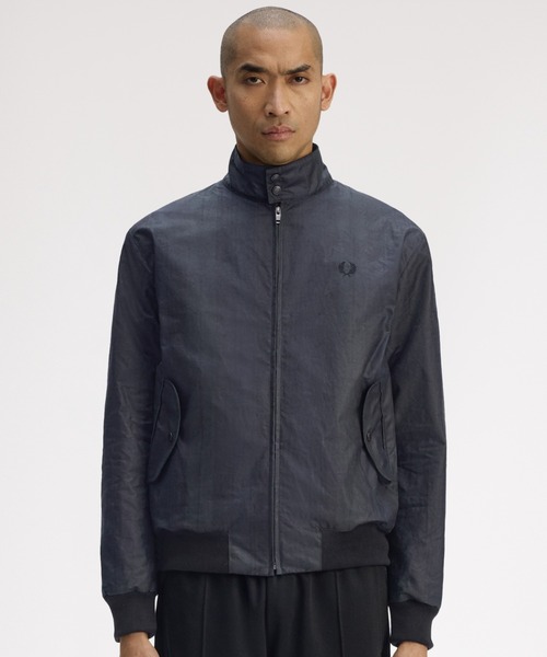 FRED PERRY(フレッドペリー)の「Black Watch Tartan Waxed Harrington Jacket/ブラックウォッチタータンワックスハリントンジャケット(ブルゾン・メンズ・グリーン・L/M)」の7枚目の写真