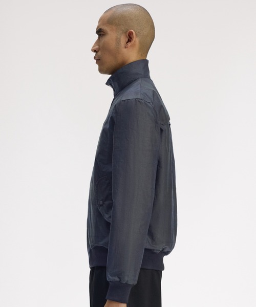 FRED PERRY(フレッドペリー)の「Black Watch Tartan Waxed Harrington Jacket/ブラックウォッチタータンワックスハリントンジャケット(ブルゾン・メンズ・グリーン・L/M)」の8枚目の写真