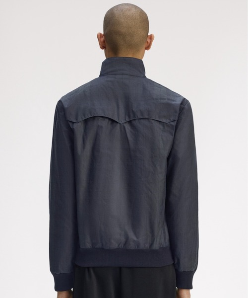 FRED PERRY(フレッドペリー)の「Black Watch Tartan Waxed Harrington Jacket/ブラックウォッチタータンワックスハリントンジャケット(ブルゾン・メンズ・グリーン・L/M)」の9枚目の写真