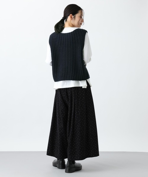 セール】《natural by clip》2ゲージウールミックスダブルフロント