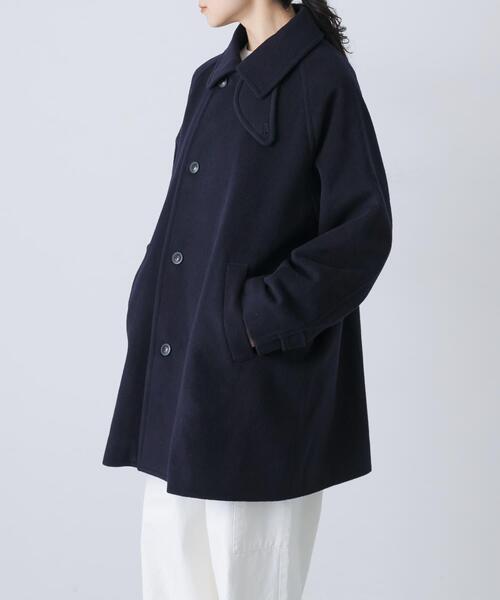 かぐれ（カグレ）の「ウールシングルPコート（ピーコート・レディース・ネイビー/ブラック・FREE）」の2枚目の写真